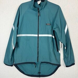 Running Room Reflective Athletic Biking Full Zip Jacket Sz M